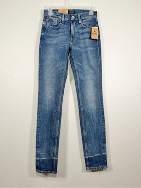 NWT Polo Ralph Lauren Blue Jeans The Tompkins Mid Rise Skinny Pants Women Kid 25